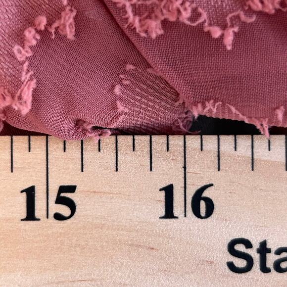 NWT Lulu's Rusty Rose Textured Puff Sleeve Bodysuit, Sz XS - Picture 7 of 8